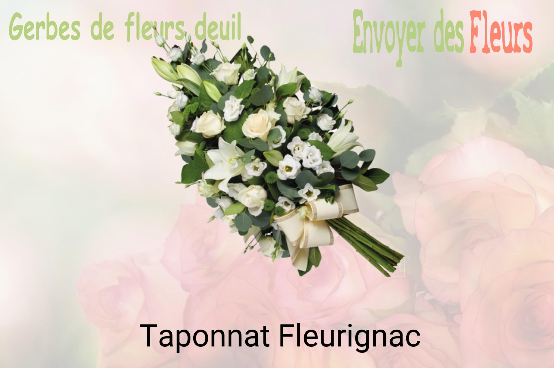 Gerbe de fleurs de deuil livrée à Taponnat-Fleurignac
